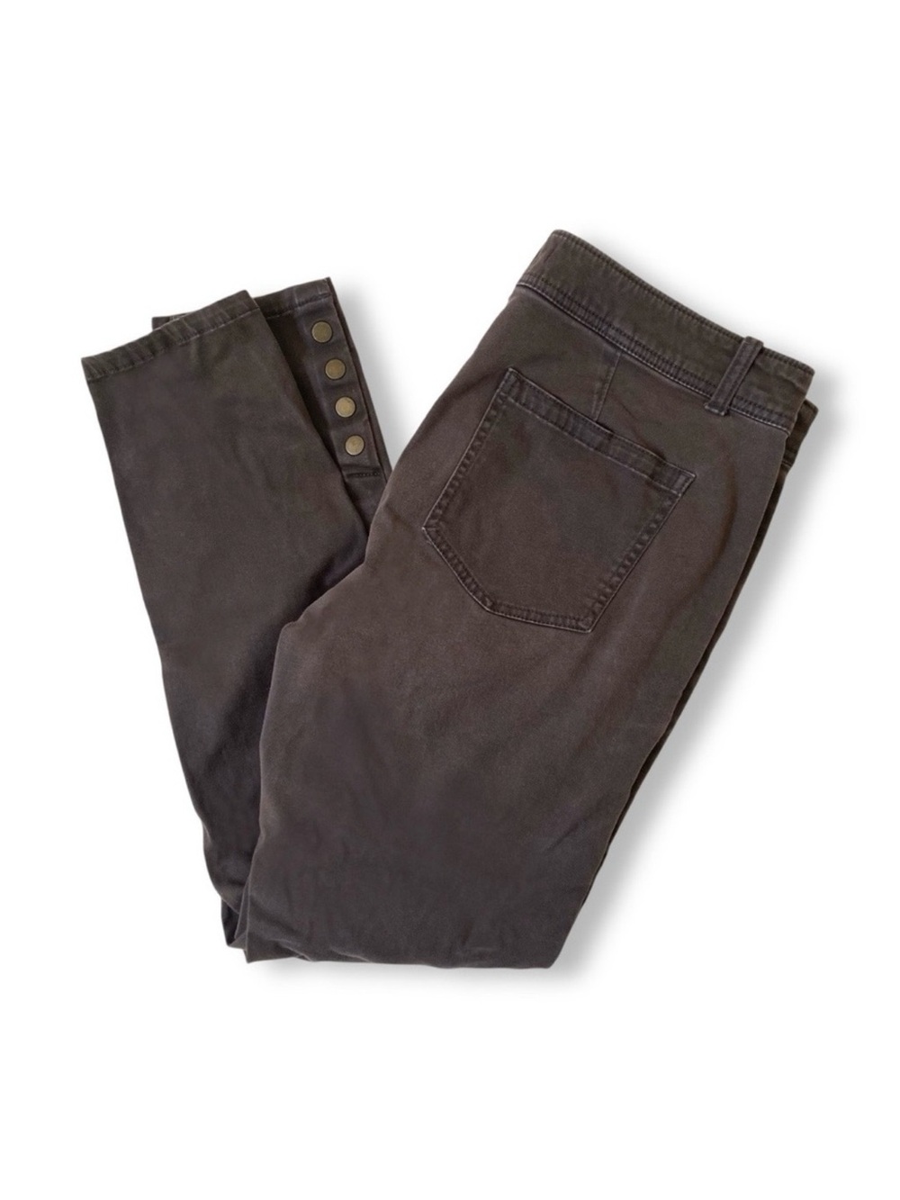 Loft Button Snap Hem Skinny Pants